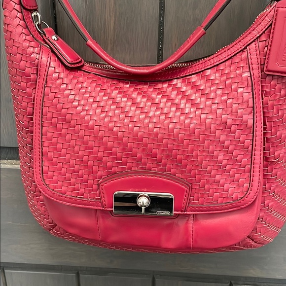 Coach Cherry Woven Shoulder Bag - Picture 3 of 15